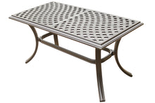 Load image into Gallery viewer, Aluminum 21x42 Inch Standard Coffee Table, Espresso Brown
