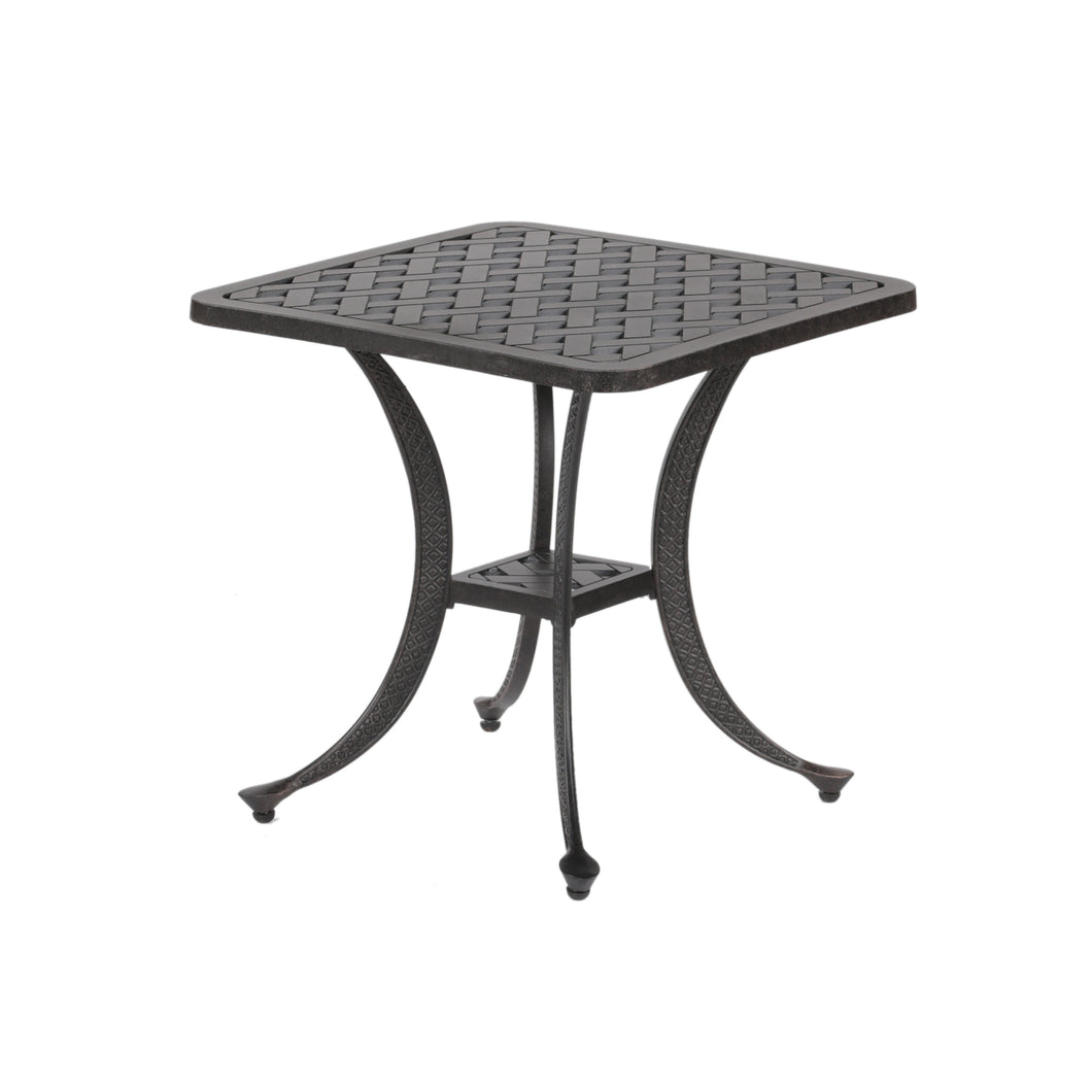 Cast Standard End Table, Dark Lava Bronze