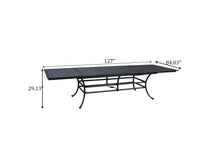 Load image into Gallery viewer, Rectangle Extension Dining Table, Dark Lava Bronze
