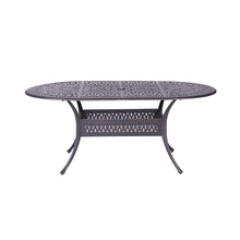 Load image into Gallery viewer, Aluminum Frame Outdoor Oval Dining Table, 42&quot;x72&quot;
