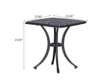 Load image into Gallery viewer, 21&quot; Side Table in Gunmetal Gray, Outdoor End Table
