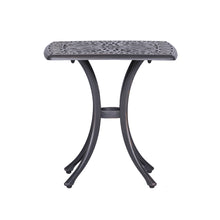 Load image into Gallery viewer, 21&quot; Side Table in Gunmetal Gray, Outdoor End Table
