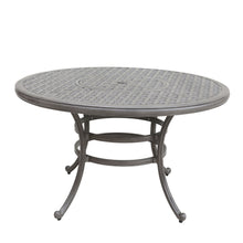 Load image into Gallery viewer, 52&quot; Cast Aluminum Round Dining Table, Heritage Grey
