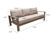 Load image into Gallery viewer, Sofa With Cushion, Brama/Taupe
