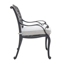 Load image into Gallery viewer, Cast Aluminum Dining Swivel Rocker With Cushion, Set of 2, Dark Lava Bronze/Sandstorm
