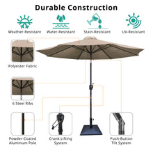 Load image into Gallery viewer, 9&#39; Pole Umbrella With Carry Bag, Taupe
