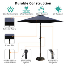 Load image into Gallery viewer, 9&#39; Pole Umbrella With Carry Bag, Navy Blue
