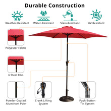 Load image into Gallery viewer, 9&#39; Pole Umbrella With Carry Bag, Red
