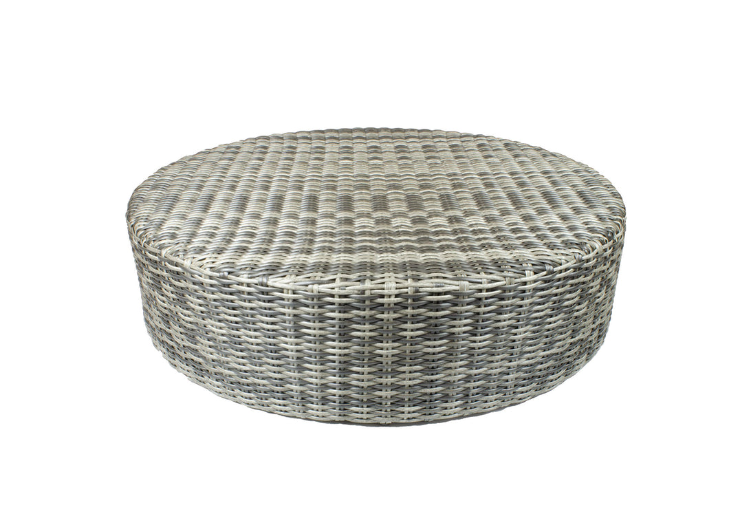 Athena Dark Round Ottoman 44