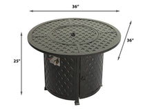 Load image into Gallery viewer, 36&quot; Round Firetable Bistro Top + Base
