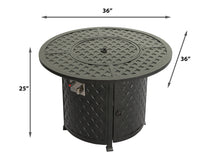 Load image into Gallery viewer, 36&quot; Round Bistro Firetable (Classic) (Container Order Only)
