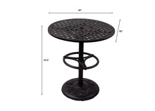 Load image into Gallery viewer, 42&quot; Round Pedestal Counter Table Weave With Footrest
