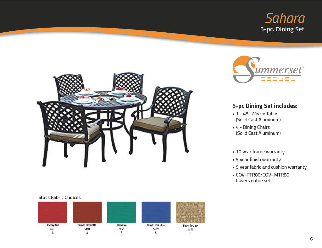 Sahara Dining 5PC Set