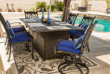 Load image into Gallery viewer, 84&quot; x 44&quot; Rectangle Dining Wrap Firepit Table With 2 Burners Signature (Burner or Ice Bucket NOT Included)
