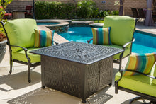 Load image into Gallery viewer, 44&quot; Square Chat Wrap Firepit Table Signature (Burner Included)
